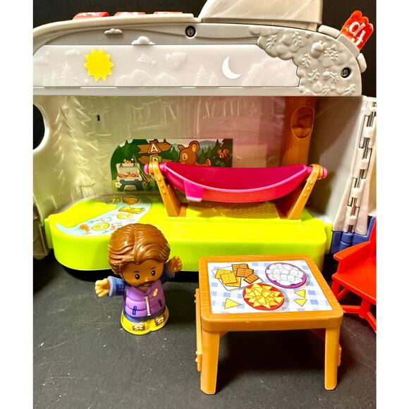 Fisher Price Little People Light Up Learning Camper Canoe Truck Puppy Chair #1 - Picture 4 of 8